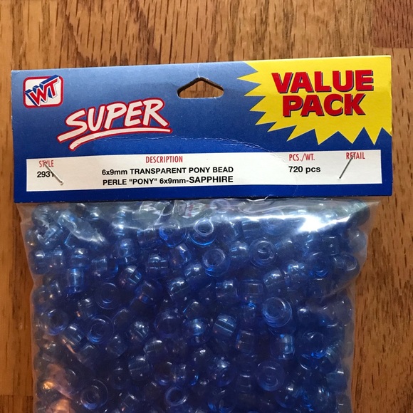 NWT Set of 2 Pony Beads (720 Each) & Beaded Fringe - Picture 7 of 14